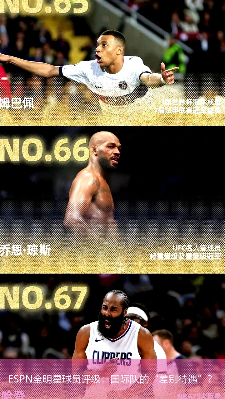 ESPN全明星球员评级:国际队的“差别待遇”?
